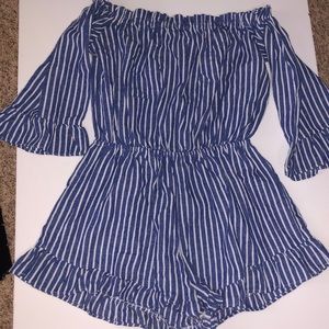 Striped romper